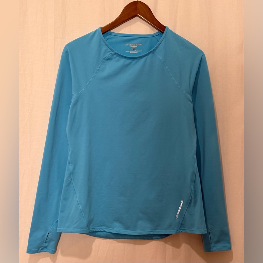 Brooks Women’s Long Sleeve Athletic Running Top - Blue  - Sz M